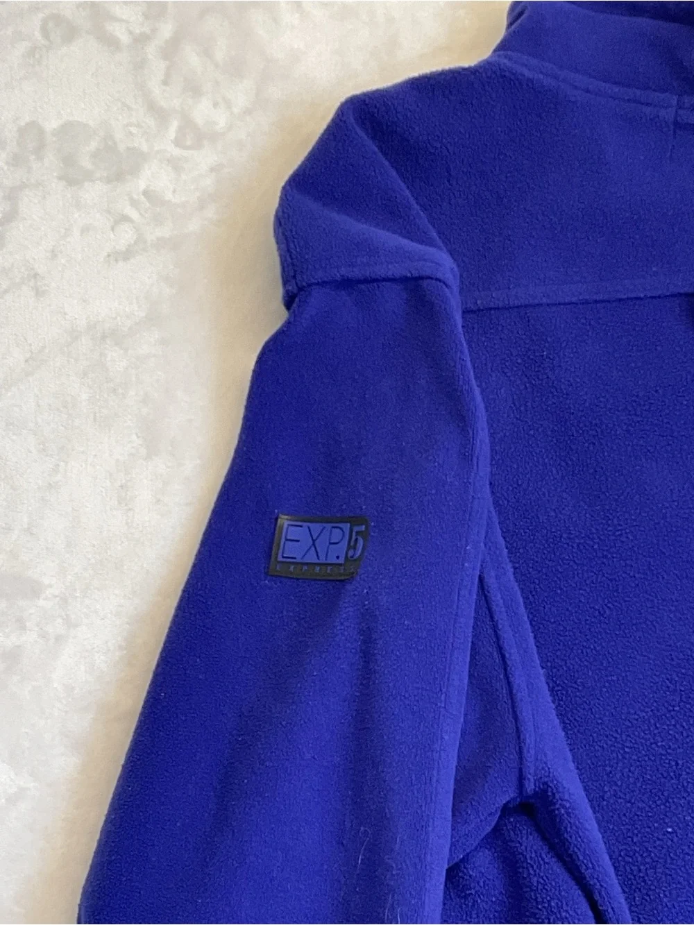 EXP Men's 1/4-Zip Fleece Pullover Men's fleece sweater with EXP sleeve logo.